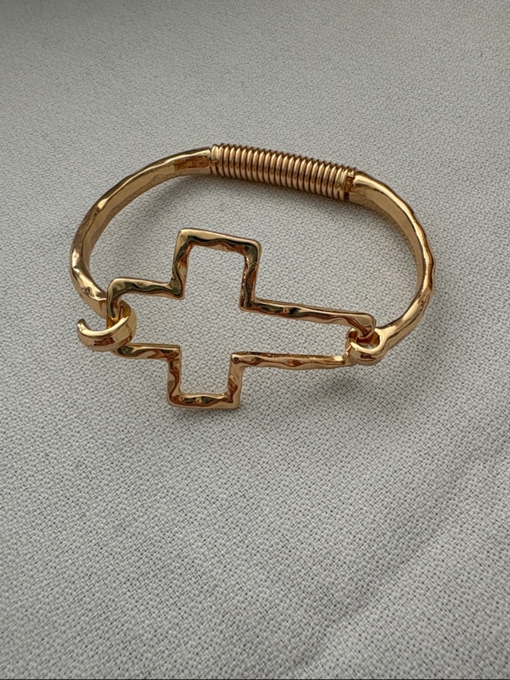 Gold Cross Accent Women's Bracelet